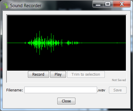 Sound recorder need trim