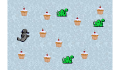 play Sammle die Cupcakes bevor die Schlangen dich haben